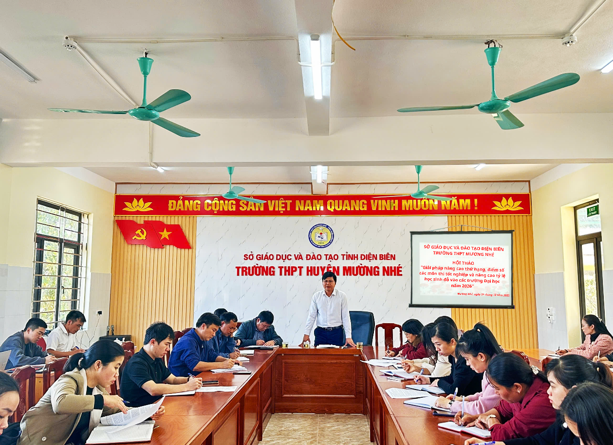 THPT Mường Nhé: Quyết tâm bứt phá, nâng tầm vị thế trong kỳ thi tốt nghiệp THPT năm học 2025 - 2026